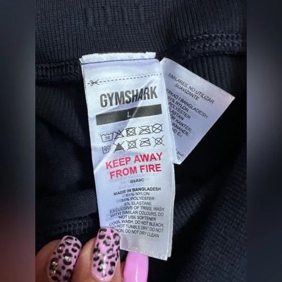 Gymshark bundle of two Leggings size large blue and black - Picture 4 of 9